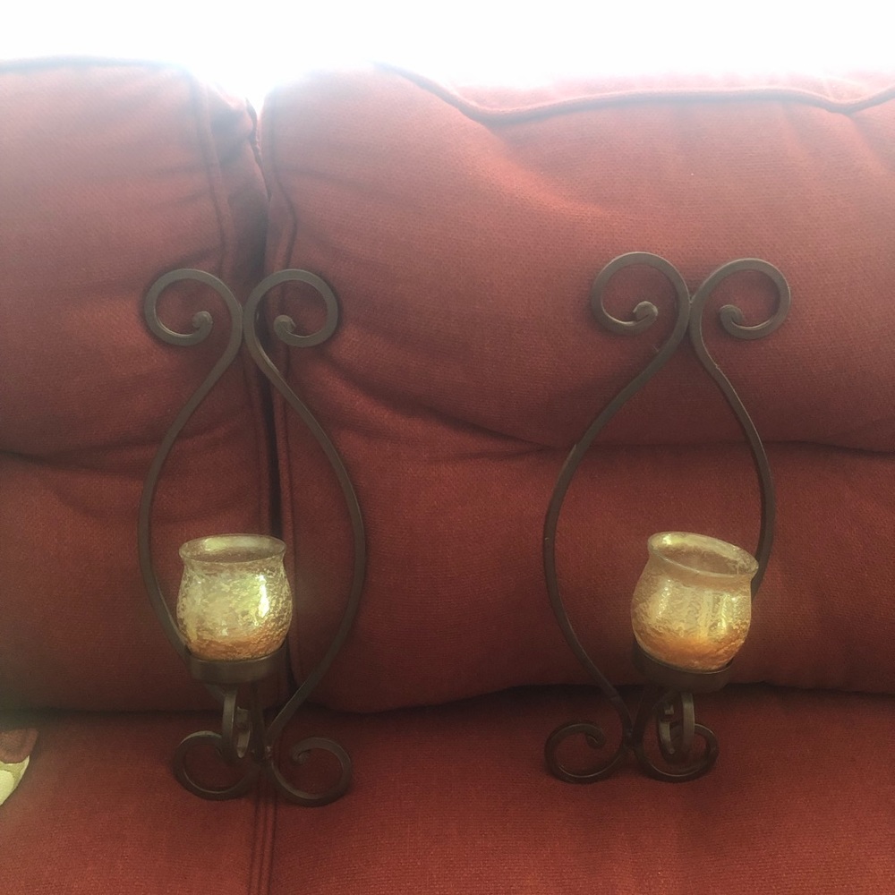 Wall sconces.
